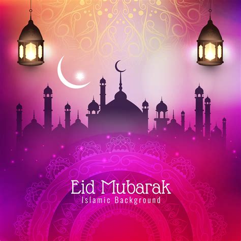 Abstract Eid mubarak Islamic religious background 532338 Vector Art at ...