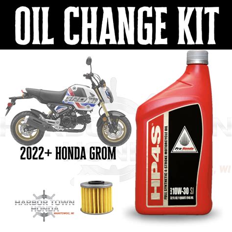Oil Change Kit - 2021 + Honda Grom - Harbor Town Honda & Polaris