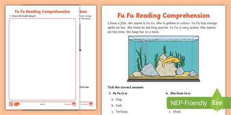 Fu Fu Reading Comprehension