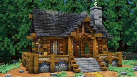 Image result for Minecraft Log Cabin Survival Tutorial
