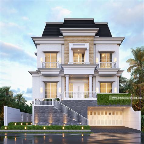 Mr. Anthony Classic Modern House 3.5 Floors Design - Jakarta 19980 - 3 ...