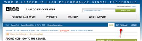 Approving Wiki Pages [Analog Devices Wiki]