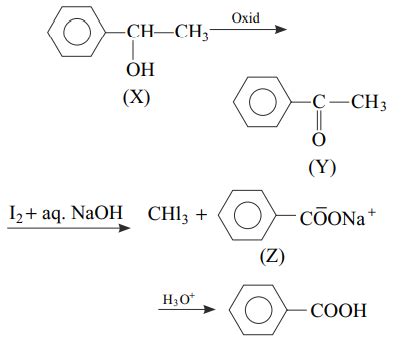 Compound (X) liberates hydrogen when treated with sodium metal. On ...