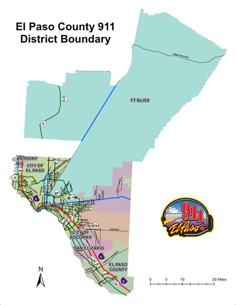 District Map - El Paso County 911 District