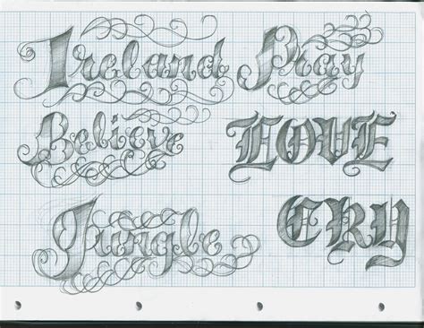 Image result for Script Tattoo Lettering