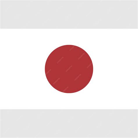 Premium Vector | A japanese flag with a red circle that says japan on it.