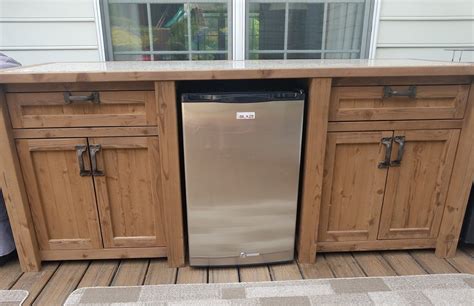 Outdoor Beverage Bar With Cooler and Mini Fridge FREE SHIPPING - Etsy ...