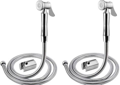 Caisson Shark (BRASS) Health Faucet with 1.5 mtr Flexible SS Tube and ...