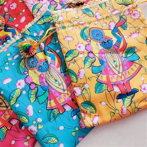 Shreenath Ji Potli bags Pack of 10 – Royal Entice