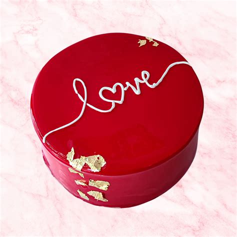 Classic Red Anniversary Cake – legateaucakes