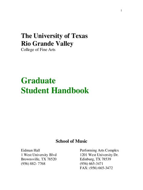 Utrgv Academic Calender