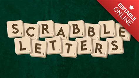 Editable Scrabble Letter Text Style | Text Effect Generator