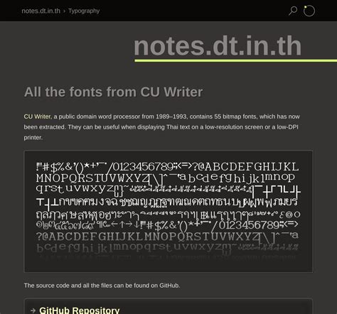 All the fonts from CU Writer | dt.in.th