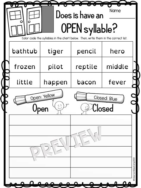 Open Syllable Words- Two Syllable Orton Gillingham | Made By Teachers