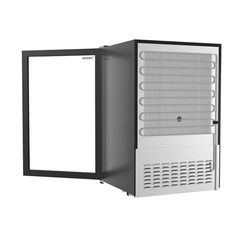 Freestanding Beverage Refrigerator + LED Lights // Glass Door // Black ...