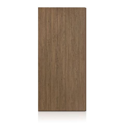 CALHOME 34 in. x 80 in. Walnut Texture Flush Hollow Core Composite ...