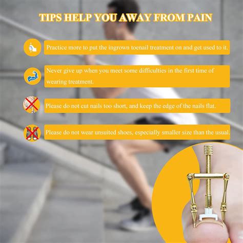 Toenail Treatment Kit, Ingrown Toenail Corrector Stainless Steel for Curved Ingrown Toenails ...