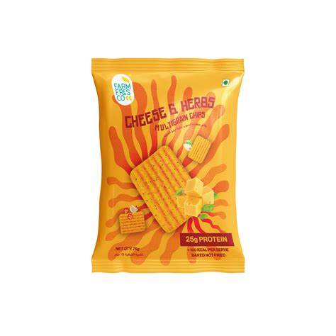 Buy Cheese & Herbs Multigrain Chips (75g | 25g Plant Protein) in India ...