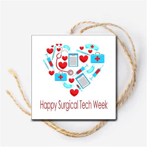 Happy Surgical Tech Week Instant Download Tag – wacky-kracker