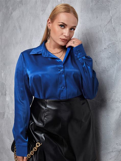 What To Wear With Blue Satin Blouse at Jacqueline More blog
