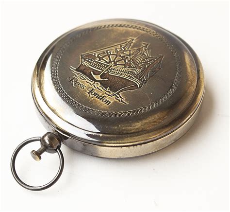 Collectiblesbuy Nautical Ross London Brass Round Pocket Compass Marine ...