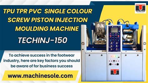 Injection Moulding Machine - TPU TPR PVC Single Colour Screw Piston ...