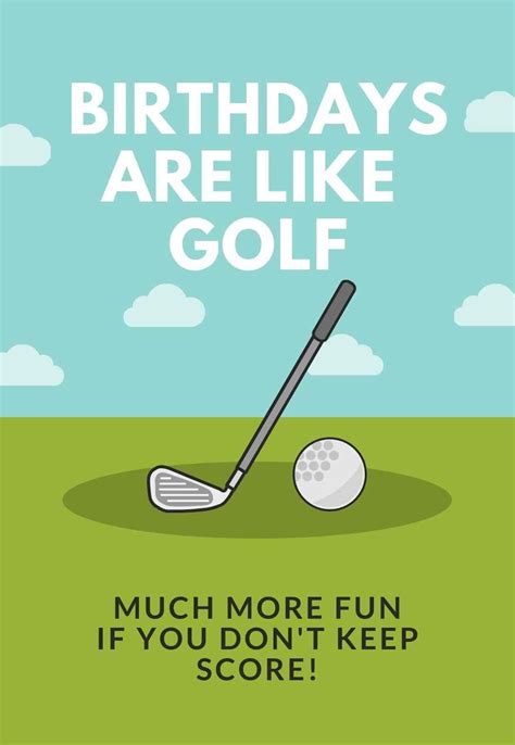 Golf Printable Birthday Cards — PRINTBIRTHDAY.CARDS | Golf birthday ...