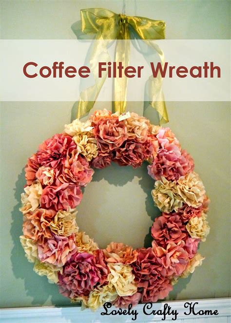 Dyed Coffee Filter Wreath | Coffee filter crafts, Diy wreath, Crafts