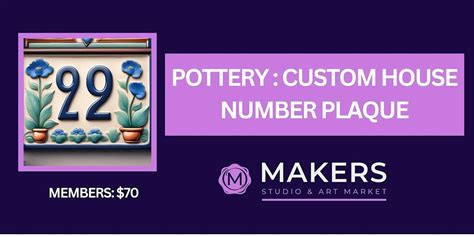 Pottery: Custom House Number Plaque, 21 Gerrish Street,Windsor,B0N 2T0 ...