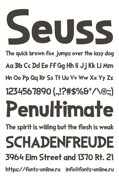 Seuss Font Dr. Seuss Font And Numbers For SVG, DXF, PNG, EPS