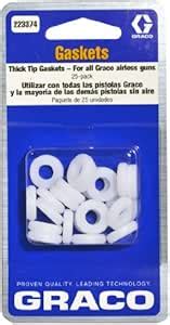 Graco 223374 Flat Tip Thick Base Gasket for Airless Paint Spray Guns ...