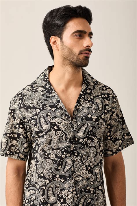 Black Paisley Shirt – VOS