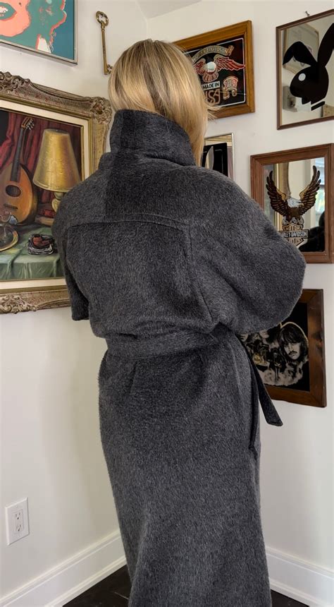 Vintage 1970s 1980s Wool Mohair Floor Length Duster - Etsy