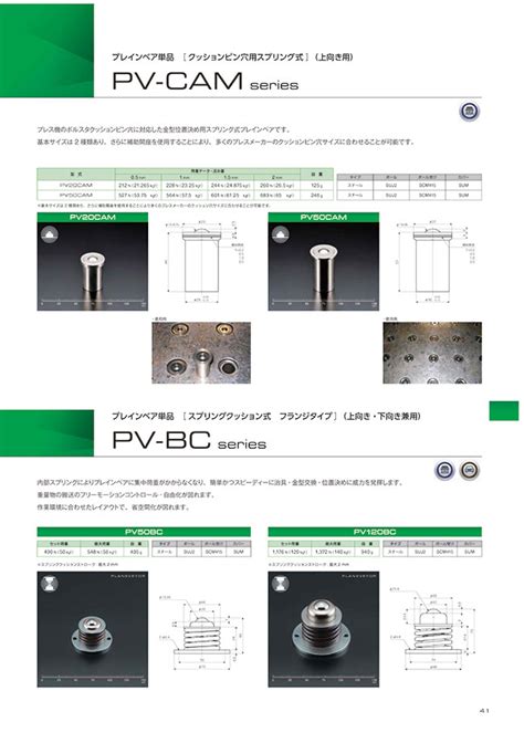 Spring Cushion Type Plain Bearing PV-BC Series | ATEC | MISUMI India