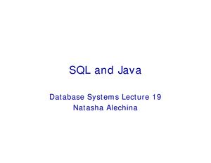Simple tutorial for using JDBC - Using JDBC you can send SQL, PL/SQL ...