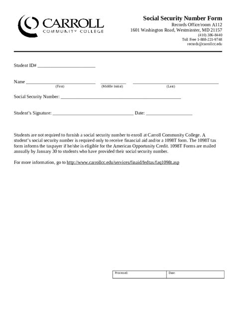 Transcript Requests - Carroll Community College Doc Template | pdfFiller