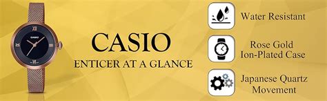 Casio Enticer Analog Black Dial Women's Watch - LTP-E154MR-1ADF (A1853 ...