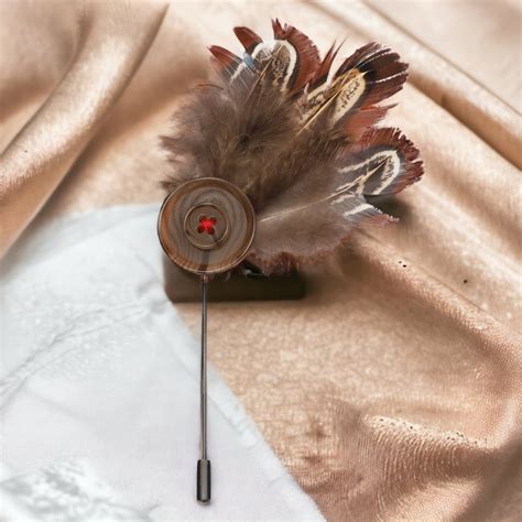 Buy Peluche Ravishing Floral Grey Brooch For Men | Buy Brooches online ...