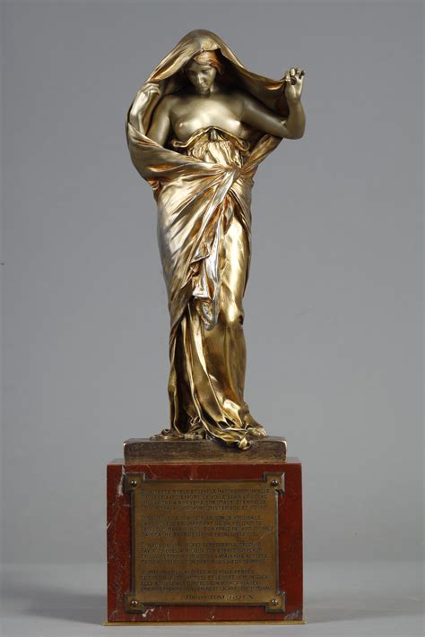 Louis Ernest Barrias - Nature unveiling in front of Science, bronze ...