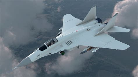 MiG 29 Fighter Aircraft with X-31PM Supersonic Missile Rigged 3D Model ...