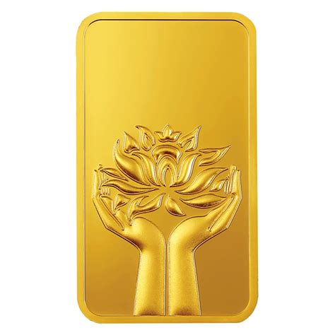 MMTC-PAMP 999.9 24k Lotus® Pure 10 gm Gold Bar : Amazon.in: Jewellery