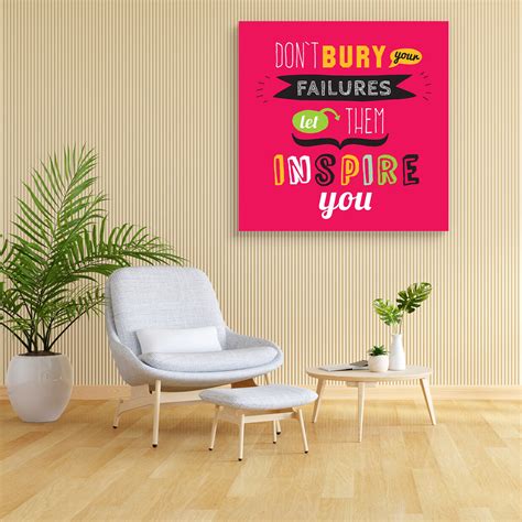 Motivational Quotes Art D9 Canvas Painting Synthetic Frame – ArtzFolio.com