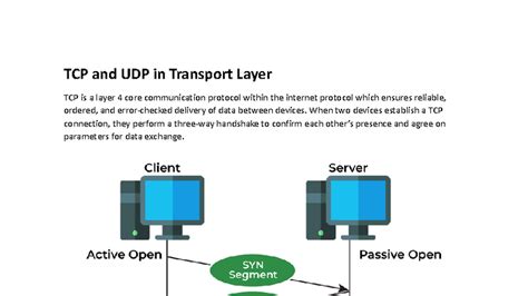 TCP and UDP in Transport Layer: A Comprehensive Overview - Studocu