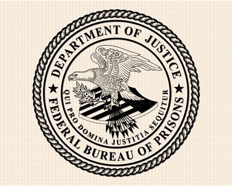 Federal Bureau of Prisons Emblem SVG Bundle, DOJ Prisons Seal PNG ...