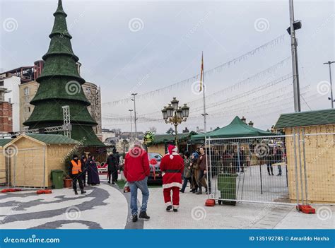 Macedonia Square, Skopje editorial image. Image of attraction - 135192785