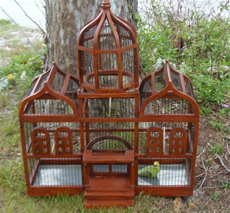 Large Custom Wooden Bird Cages | Bird cage design, Bird cage decor ...