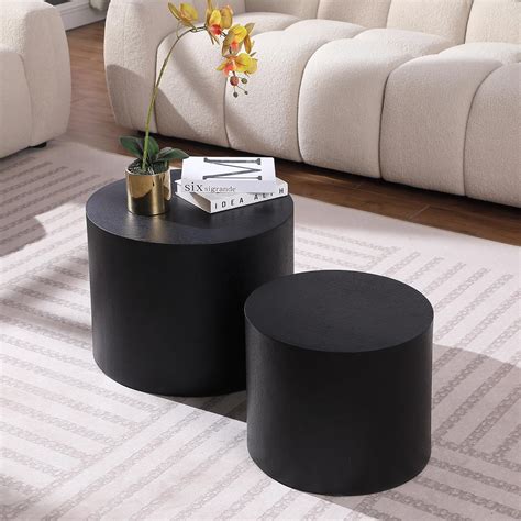Amazon.com: JUSTONE Nesting Coffee Table Set of 2 for Living Room ...