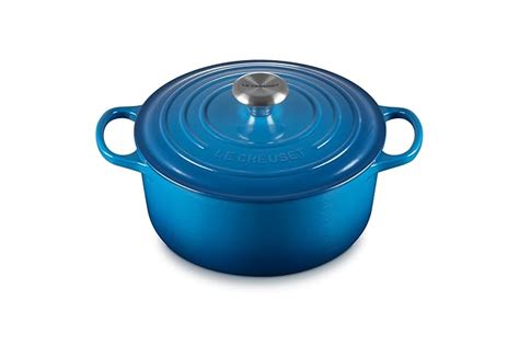 Buy Le Creuset- Evo Round Casserole 24cm. Marseille Blue Online at Low ...