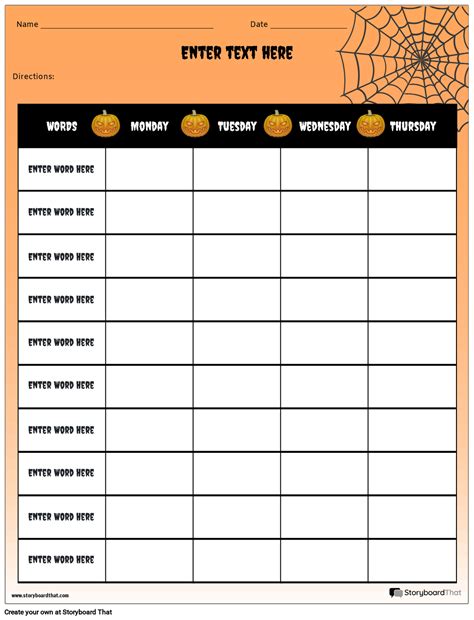 Spelling Worksheet Maker