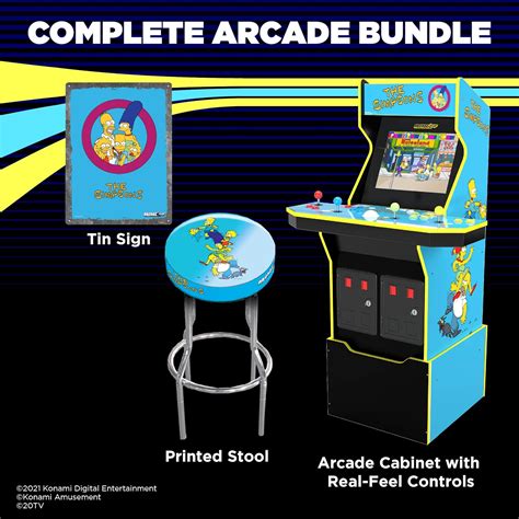 Buy Arcade1Up The Simpsons Arcade Machine, 4-Foot — 4 Player Arcade ...